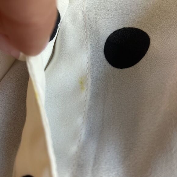 BANANA REPUBLIC SLEEVELESS SPOTTED SHIRT, Size Petie M - Picture 7 of 7